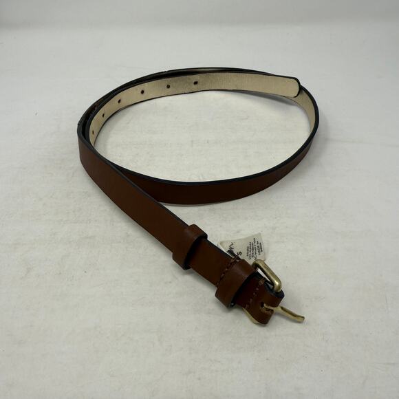 Boden Women's Brown 100% LEather Belt Gold Buckle Size Small - Picture 8 of 8
